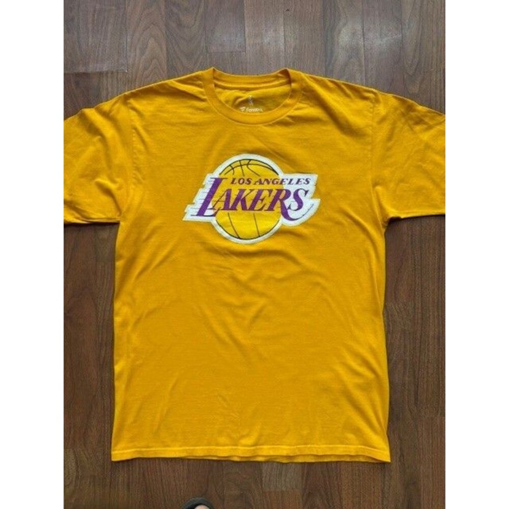 Fanatics Los Angeles Lakers‎ Jersey Shirt Men's MED Yellow Lonzo Ball NBA